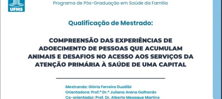 Primeira discente da turma 2024 do PPGSF qualifica dissertação e irá apresentar a pesquisa no 14º Abrascão